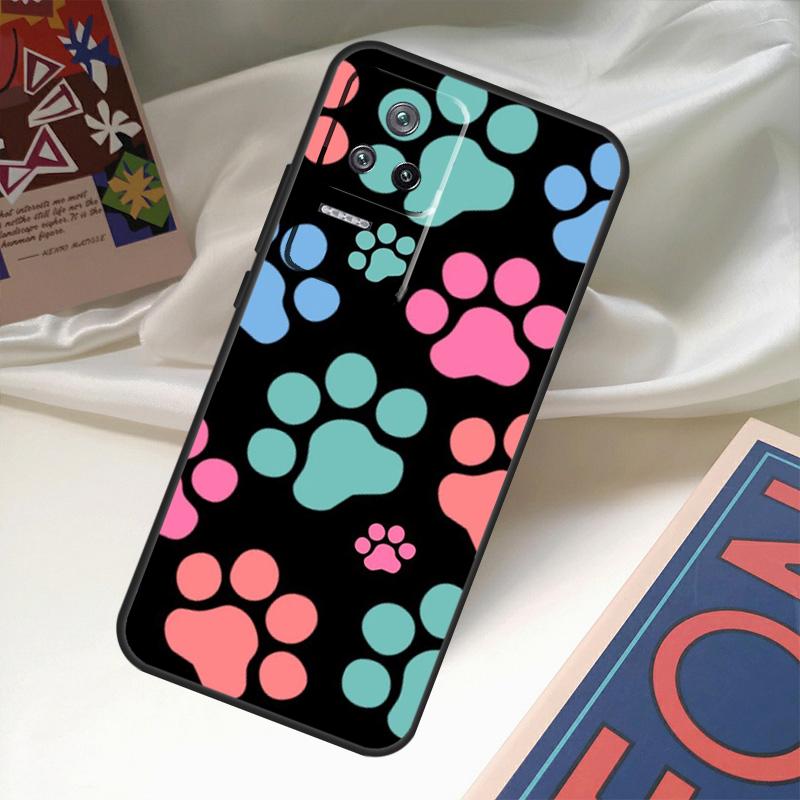 Cat Dog Paws Funda For POCO M6 Pro X3 X4 X5 X6 M5s F3 F5 Xiaomi 13T Pro 12T 11T 12 13 Lite 14 Ultra Case