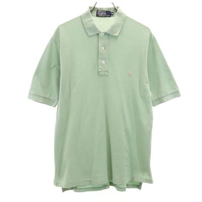 Поло от Ralph Lauren Футболка поло с коротким рукавом M Зеленый система Палевый Мужская Б/У