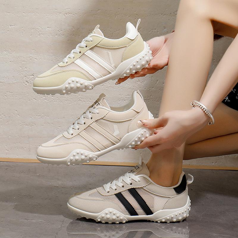 2025 корейские сетчатые прохладные модные легкие роскошные женские спортивные кроссовки для бега - дышащие модные кроссовки