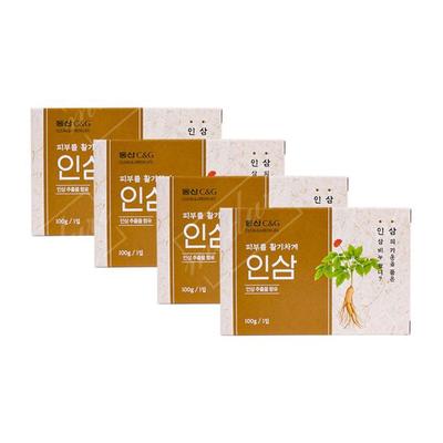 Dongsan C&G Женьшеневое мыло для лица Косметика для мытья туалета Ванна 4 шт.