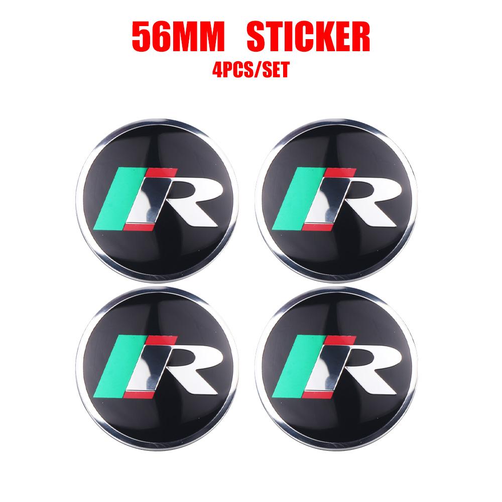 4pcs 56mm Car Emblem Wheel Center Hub Cap Cover Sticker For Skoda Rapid Octavia VRS VII S Kodiaq Karoq Fabia Superb Scala Yeti