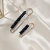 Crystal Waist Buckle Fixed Strap Charm Safety Pin Brooch Sweater Cardigan Clip Jewelry