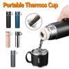 Stainless Steel Thermo Bottle Vacuum Insulated Flask with Cup for Coffee Tea