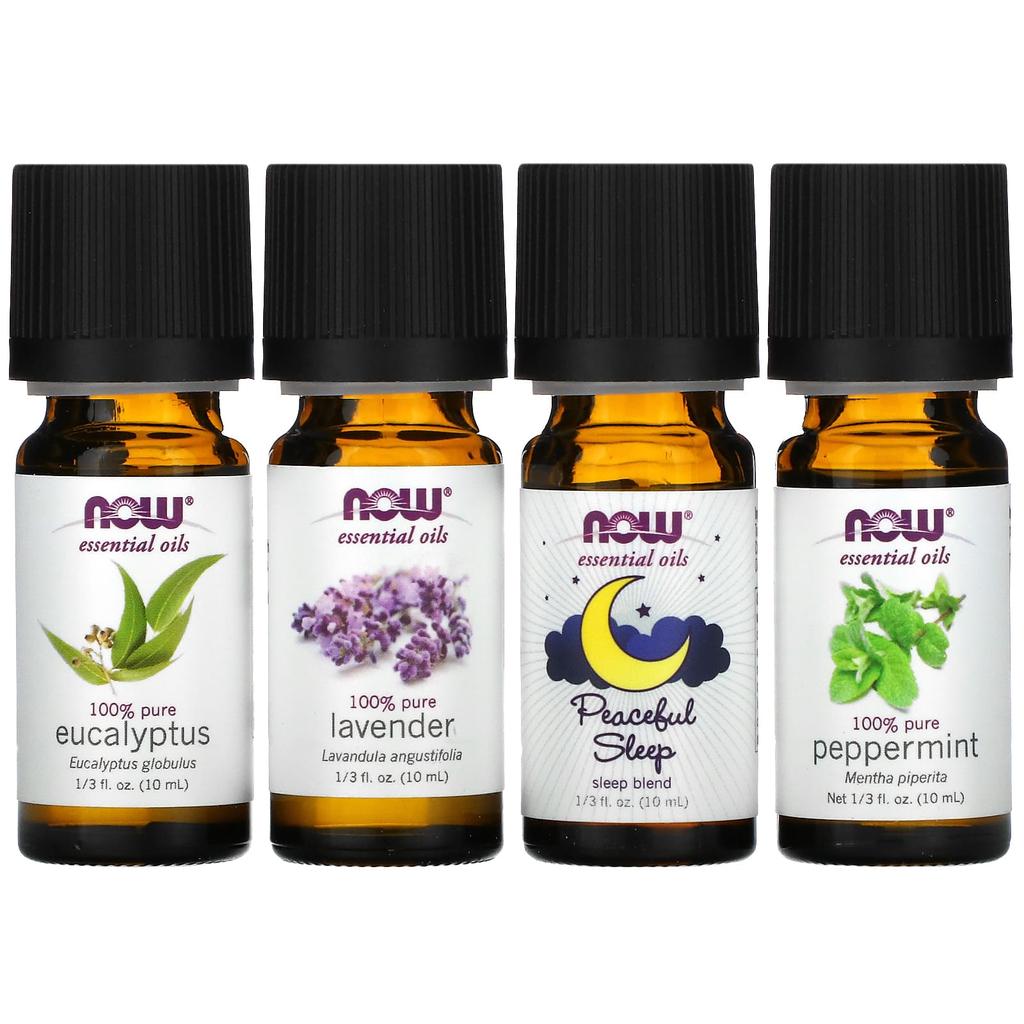 Solutions, Let Treat Be Peace & Quiet, Relaxing Essential Oil Kit, 4 Bottles, 10Ml (1/3Fl Oz) Each