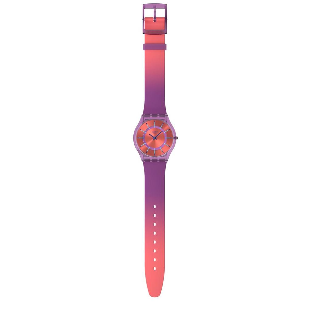 Swatch Skin Classic Biosourced Sweet Strawberry Dream Watch, Purple, SS08V108