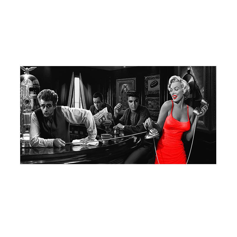 Классический постер с фильмом «Казино», холст, картина, черно-белый холст, настенные художественные постеры, принты для гостиной, домашний декор, фотографии