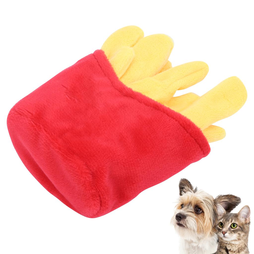 Dog Chew Toys Simulation French Fries Soft Plush Toys for Small Medium Cats Dogs