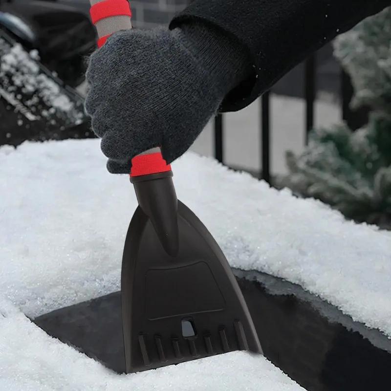 Winter Emergency Kit Snow Removal Tool for Car Telescopic Snow Brush with Ice Scraper Foam Grip Easy Use for SUV Truck