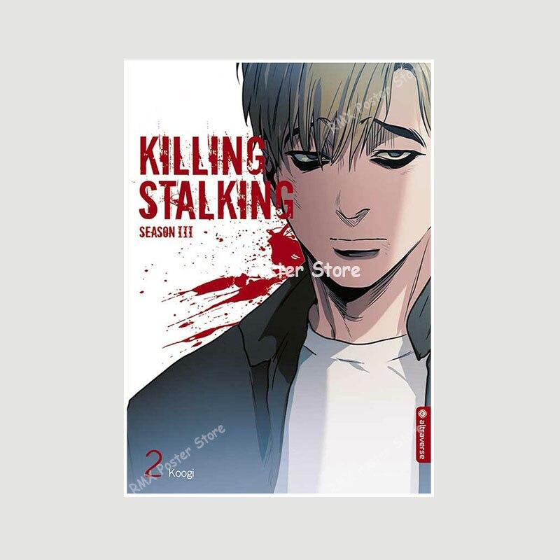 Белая бумага аниме Killing Stalking плакат манга персонаж живопись картина настенные художественные принты украшение для гостиной домашний декор