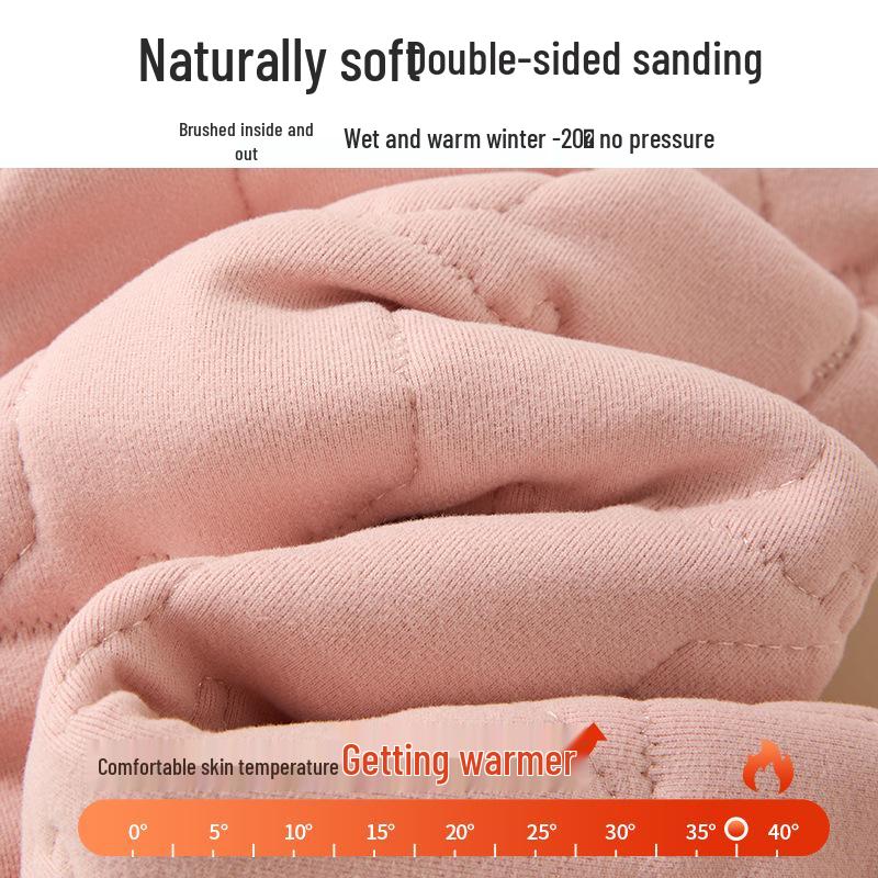 Зимний детский флисовый хлопковый комплект куртка и брюки - Теплая школьная форма для мальчиков и девочек