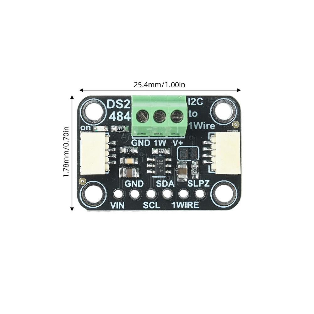 DS2482S 800 8 Channel I2C To 1 Wire Bus Adapter STEMMA QT Qwiic Interface Industrial Long Distance Wiring Sensor Driver Module