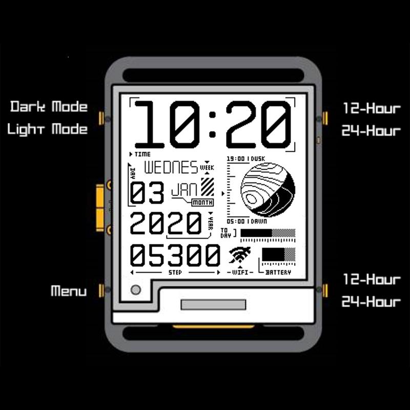 Watchy Esp32 Программируемые электронные часы с чернилами, угол обзора экрана, обои, сверхнизкий, свободное энергопотребление, широкое потребление, может S S7N4