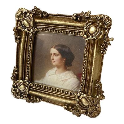 Элегантная винтажная полимерная фоторамка, антикварная резная настольная и настенная декоративная для спальни
