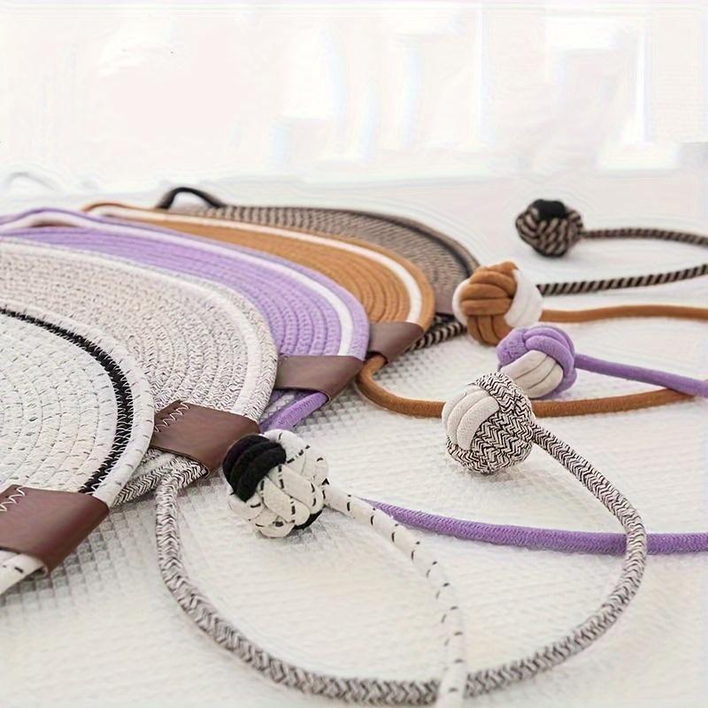 Когтеточка для кошек с игрушкой-шариком, Когтеточка для защиты мебели, Плетеная когтеточка для кошек, Лежанка-подушка для сна