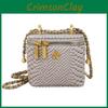 Fashion Texture Crocodile Women Casual Small Square Bag With Golden Chain