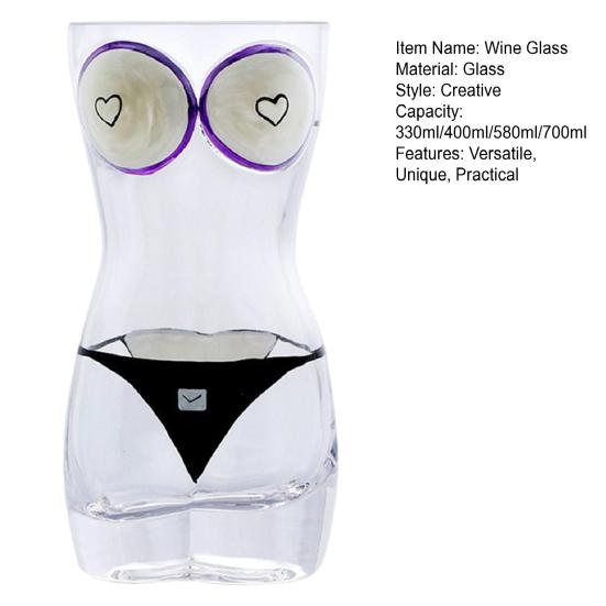 Бокал для вина «Человеческое тело» Обнаженный бокал для вина для вечеринок