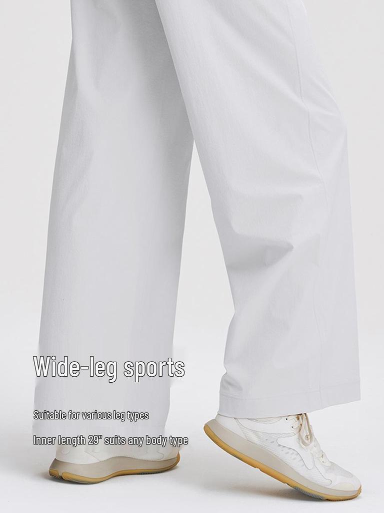 Женские облегающие быстросохнущие спортивные брюки Lulu с высокой талией и широкими штанинами для йоги и бега