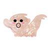 Halloween Party Hair Clip Claw, Cute Ghost Gripper, Firm Grip with Smiling Face Shimmer for Medium Long Hair, Comfortable Stylish Accessories