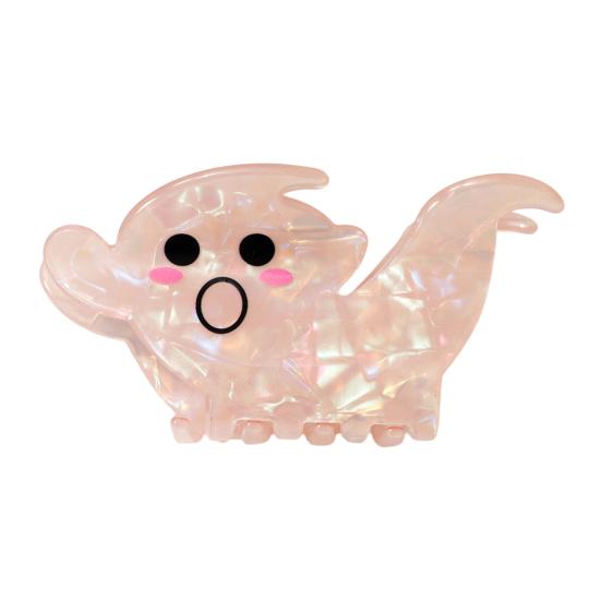 Halloween Party Hair Clip Claw, Cute Ghost Gripper, Firm Grip with Smiling Face Shimmer for Medium Long Hair, Comfortable Stylish Accessories