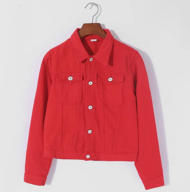 2025 Spring Trendy Colorful Denim Jacket for Women