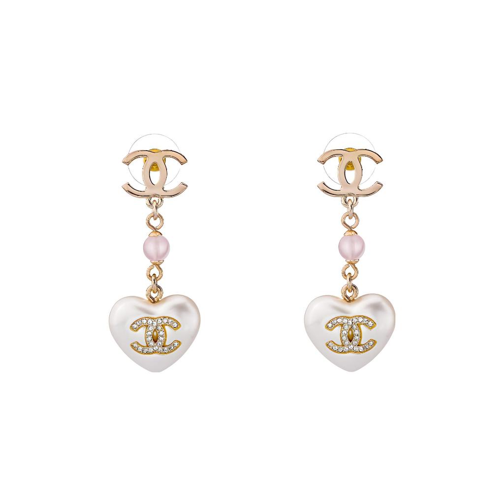 CHANEL Golden CC Earrings Women's Gold AB7058-B06558-NF087