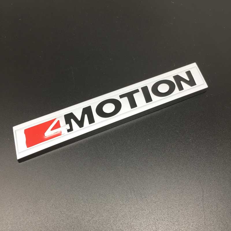 3D Metal 4 MOTION Front Grille Badge Sticker Car Rear Trunk Body Emblem for GOLF Polo Tiguan Jetta Car Styling