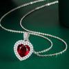 BELLA BOX Heart Pendant Necklace Multiple Colour Fashion Wedding Engagement Jewelry