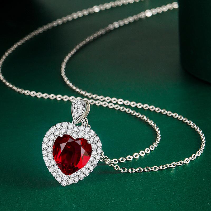BELLA BOX Heart Pendant Necklace Multiple Colour Fashion Wedding Engagement Jewelry