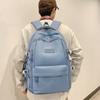Рюкзак женский младший старший школьник школьный рюкзак однотонный рюкзак большой емкости