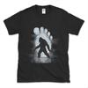 Bigfoot Footprint Moon Light Funny Sasquatch Unisex T-Shirt