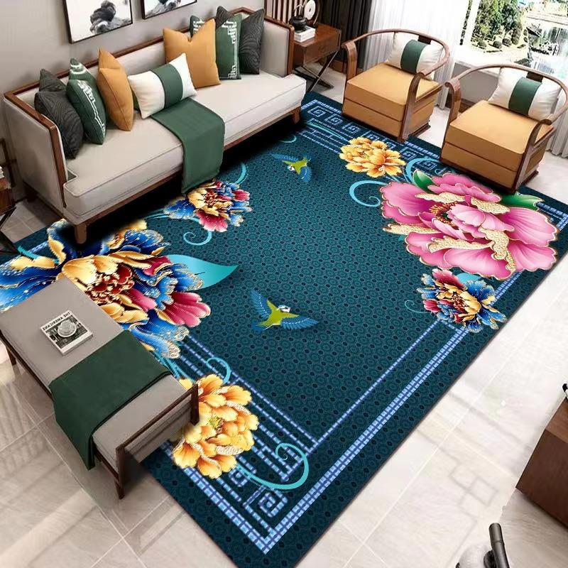 Ковер 1 шт., коврик для входа, дивана, журнального столика, ванной, нескользящий, для спальни, нескользящий, кристальный бархатный напольный коврик, украшение для дома