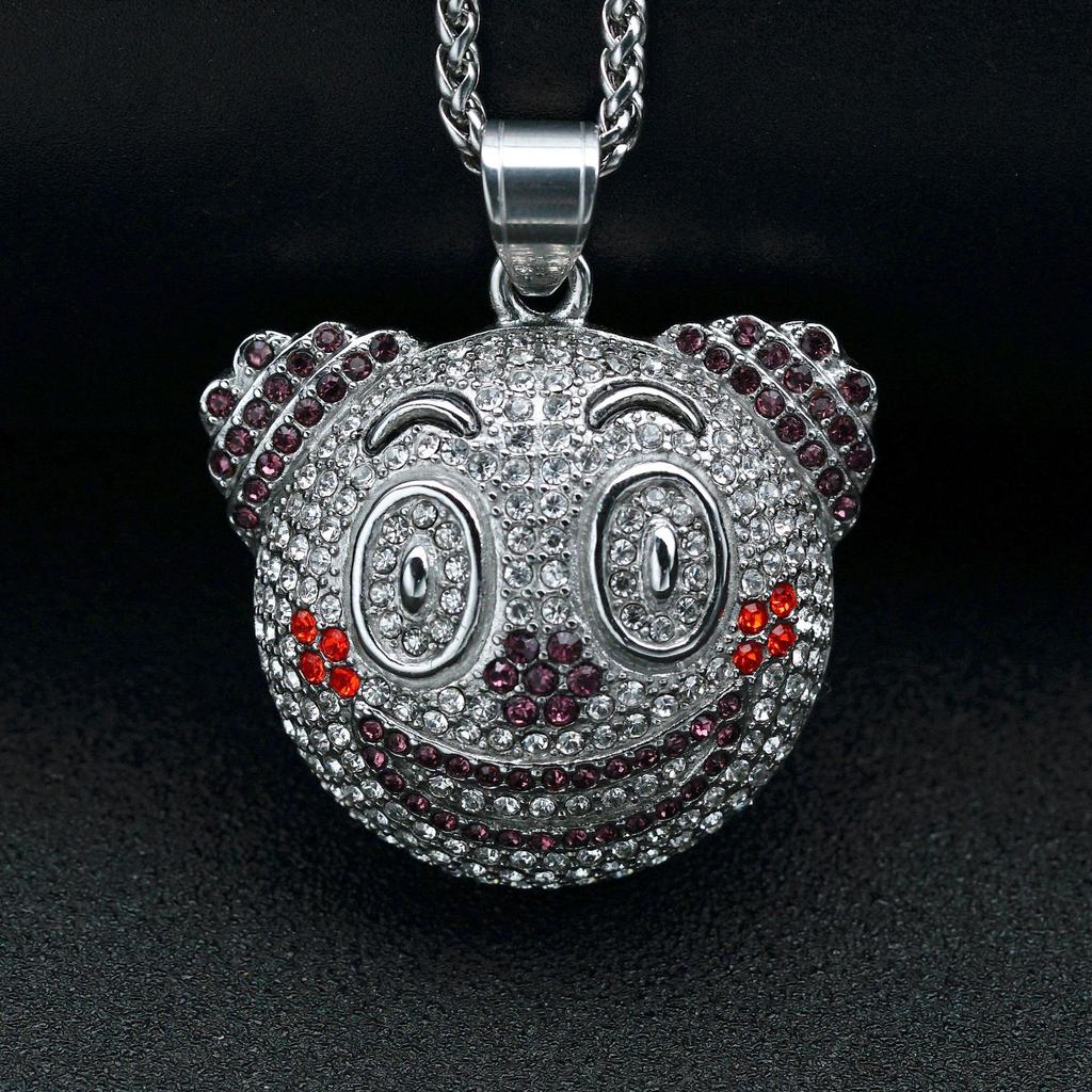 Hip-hop Fashion Light Luxury Clown Shiny Street All-match Pendant Necklace