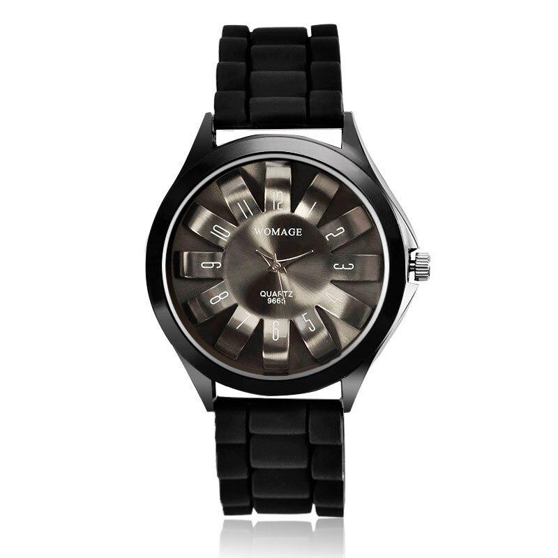 Роскошный бренд WOMAGE модные стальные цветы хризантемы женские наручные часы с резиновым ремнем
