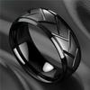 Fashion 8mm Men Stainless Steel Celtic Dragon Rings Inlay Orange Carbon Fiber Rings For Men Women Wedding Band Jewelry