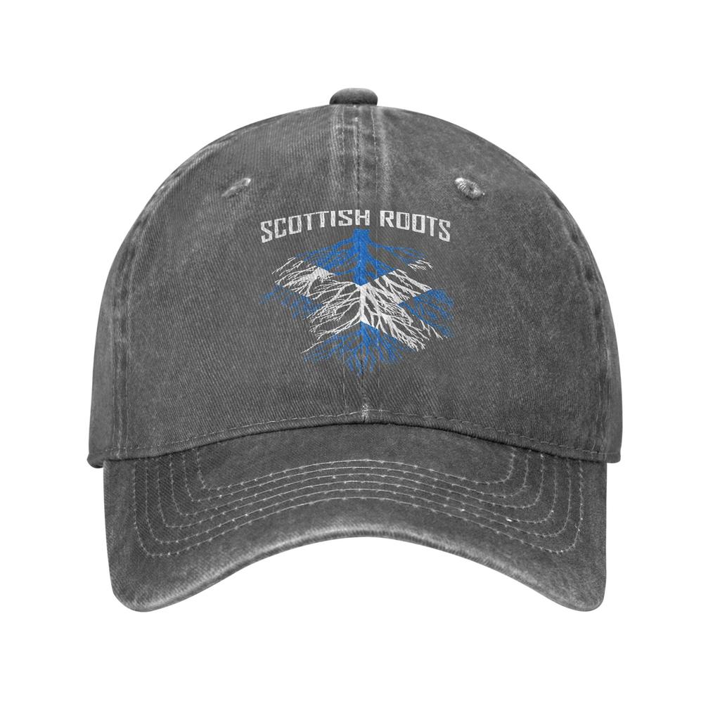 Summer Scottish Roots With Scotland Flag Baseball Cap Sun Print Washed Hip Hop Hats Men Adult Stylish Fishing Baseball Caps