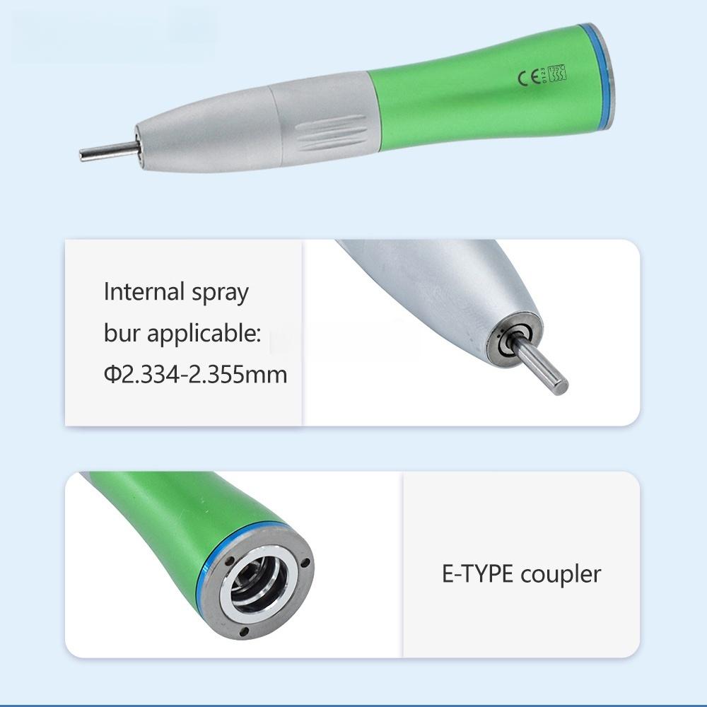 2/4 отверстия Турбинный наконечник Зеленый Низкоскоростной наконечник Комплект Воздушная турбина Прямой Контрангль Воздушный мотор Внутренний водяной спрей