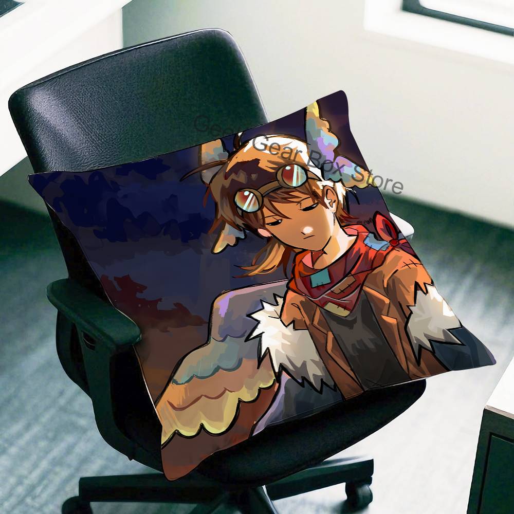 PParrotx Anime Celebrity Merchandise AllMatch Printed Pillow Case Sofa Car Office Room Decoration Protector