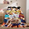 1 шт. Фланелевое одеяло с принтом Сон Гоку, Высокое качество, Для всех сезонов, Декор для дома, Тепло и уют, Идеально для рождественских подарков