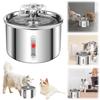 2L Automatic Pet Water Fountain 304 Stainless Steel Auto Filter Pet Drinker Ultra-Quiet Pump Cat Dog Bowl Fountain for Cats Dogs