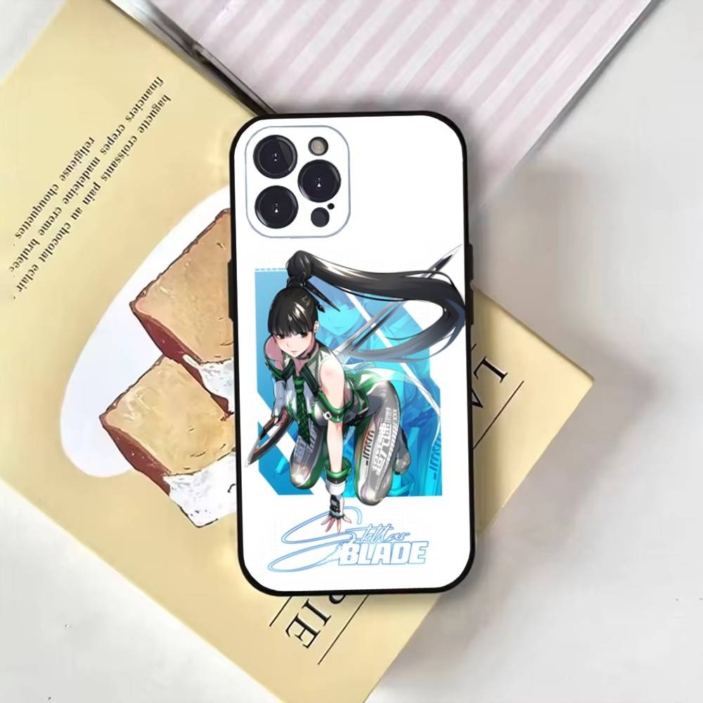 Чехол для телефона Stellar Blade для iPhone 17, 16, 15, 14, 13, 12, 11 Plus, Pro Max, Мягкий черный чехол