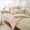 Floral Printed Washable Cotton Sofa Cushion Towel Four Seasons Universal Slipcover Non Slip Patchwork Lace Edged Sofa Covers