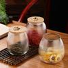 Glass Jars Striped Spices Storage Container Snacks Candy Storage Jar
