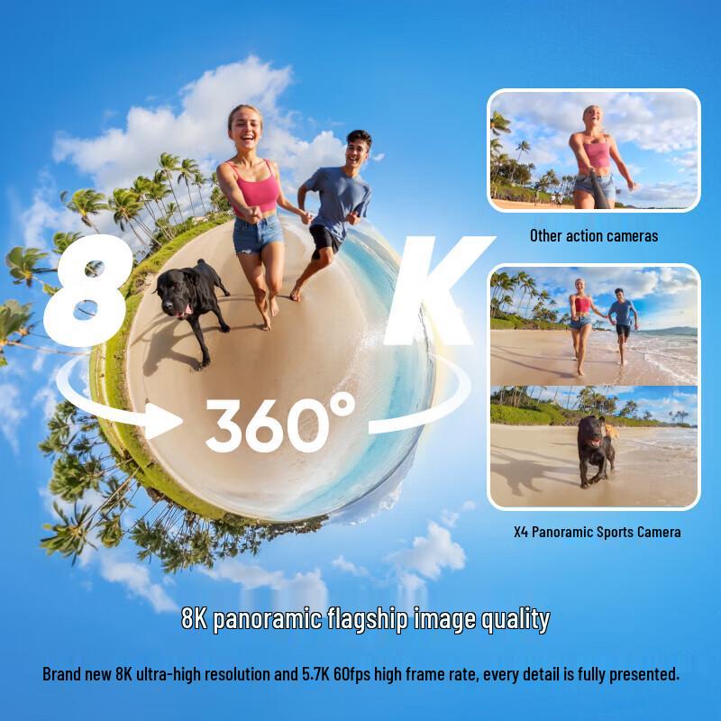 Insta360 X4 8K 360° Panoramic Action Camera (CN version)