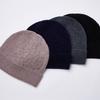 Knitted Hat Large Plaid Wool Hat Fashion Versatile Warm Cold Hat Dome Ear Protector Winter Wool Hat