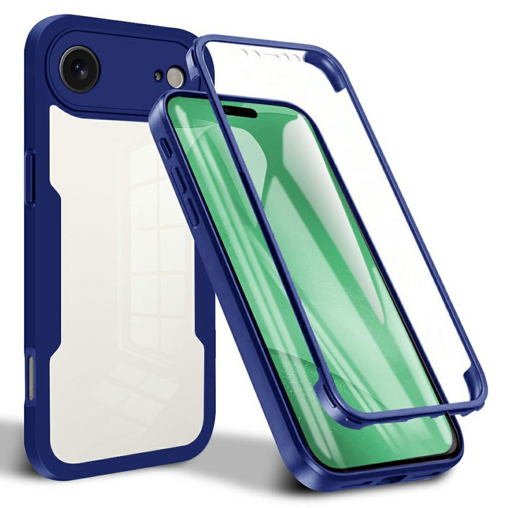 For iPhone Air Case Acrylic + TPU Clear Phone Cover with PET Screen Film