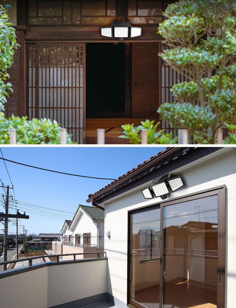 Solar Sensor Motion Sensor Outdoor High Angle Turns Wall Human Security Garden Parking Outdoor Lighting Light, Outdoor, Waterproof, Light, Light,