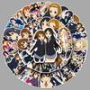 50 японских аниме K-On! Водонепроницаемые наклейки для дневников, бутылок для воды, чемоданов и чехлов для телефонов