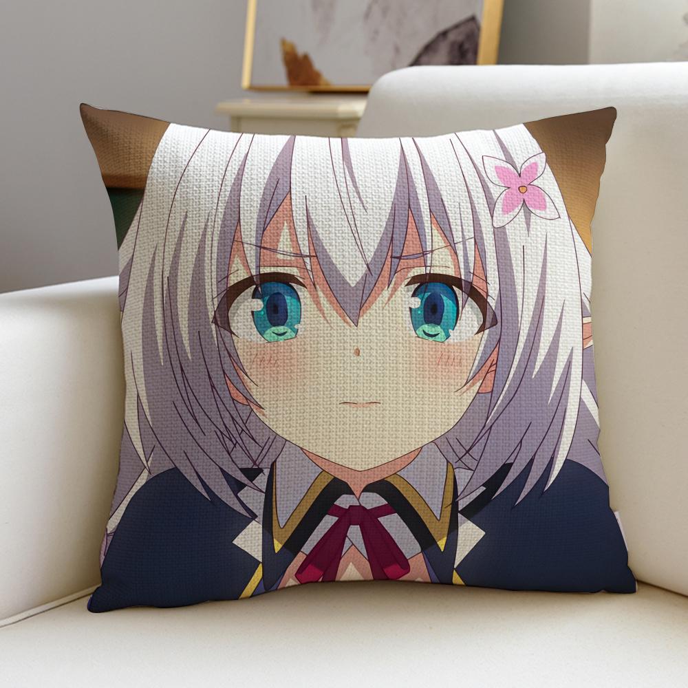 the Greatest Demon Lord Is Reborn as a Typical Nobody Cushion Cover linen pillowcase square removable and washable cushion
