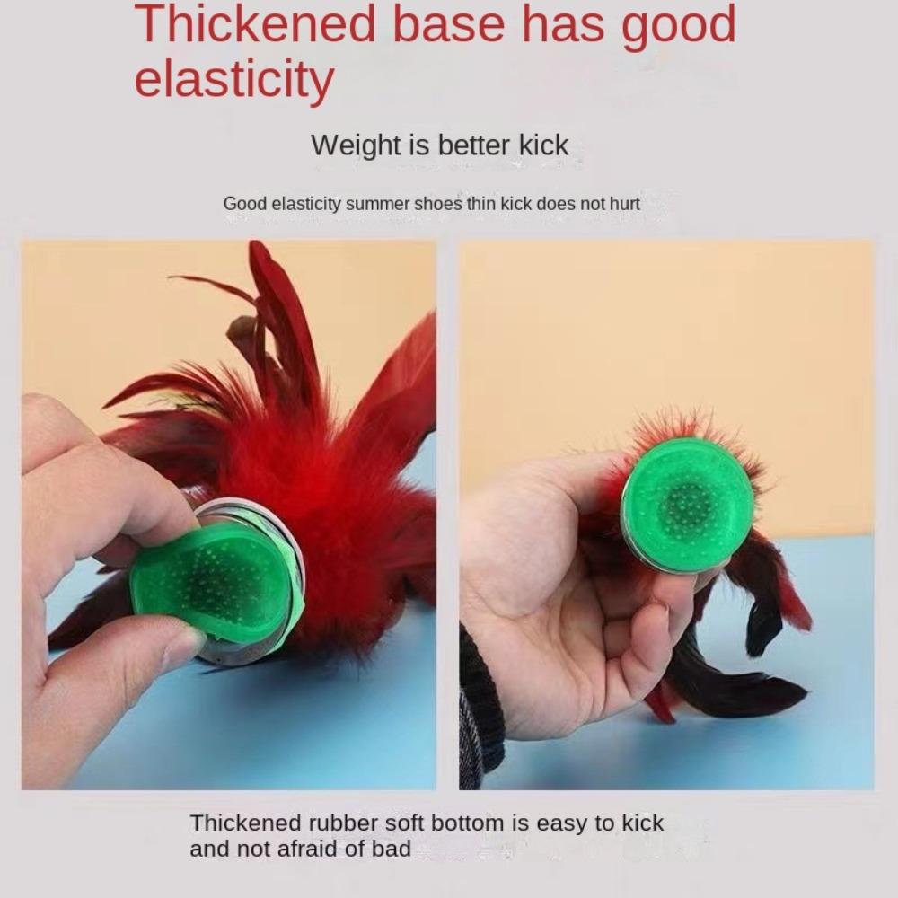 Handwheel Feather Shuttlecock Foot Kick Kick Shuttlecock Fitness   Kindergarten
