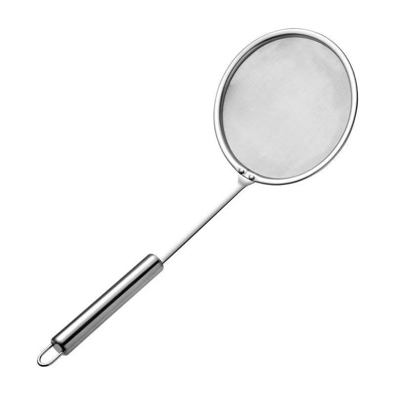 Ultra-Dense 304 Stainless Steel Foaming Spoon: Kitchen Grease Filter & Soy Milk Strainer